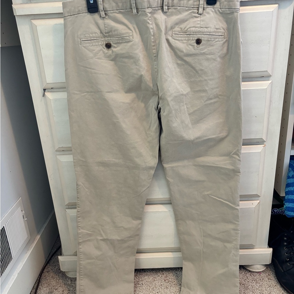 GAP Classic Beige Straight Pants - Picture 3 of 3